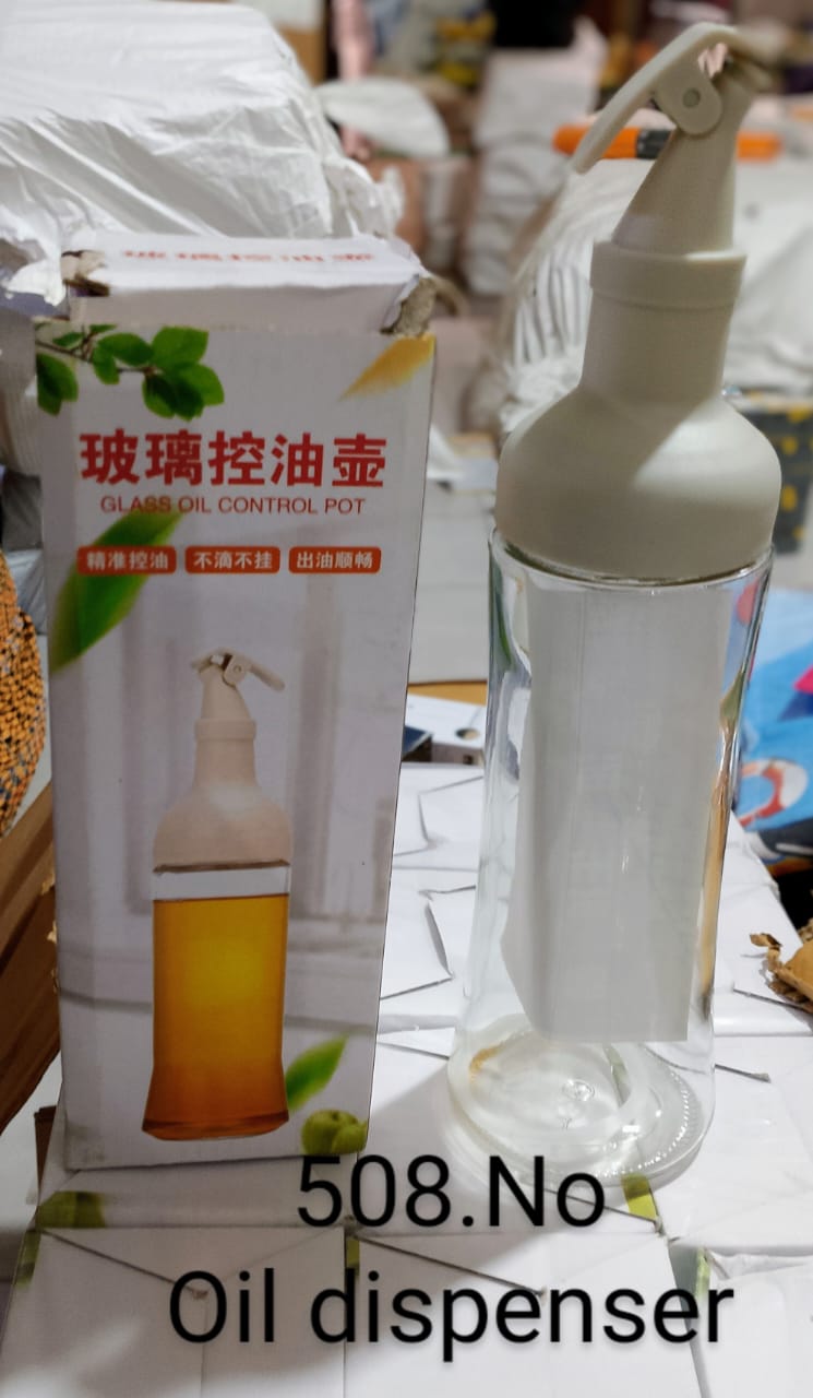 GLASS OIL CONTROL POT