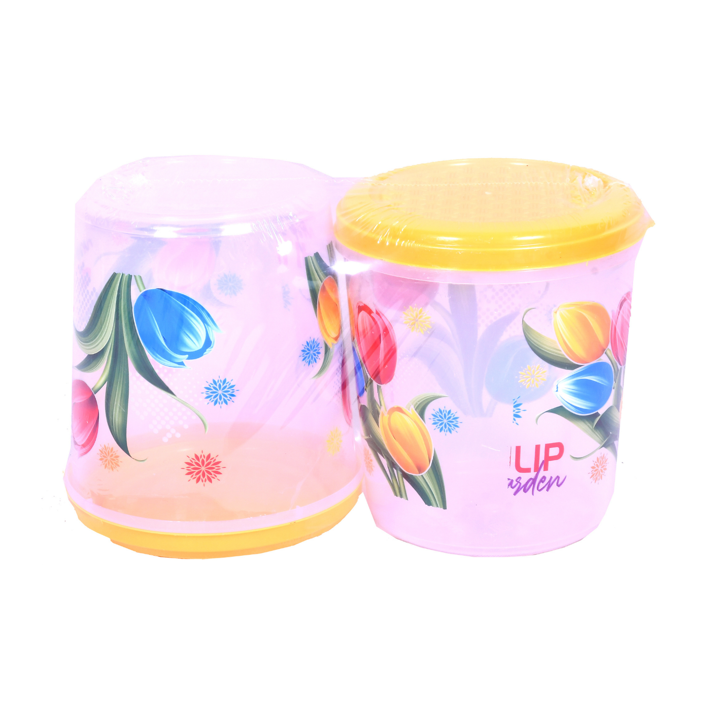 2 Pcs Printed Container Set