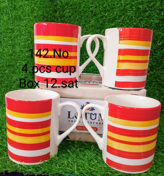 MUG 4 PC SET PAINTING