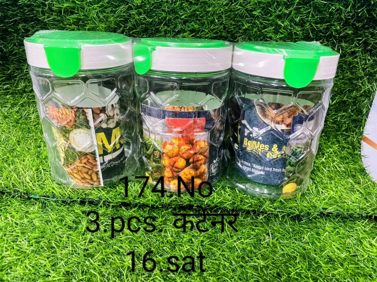 JAR 3 PC FLIP TOP