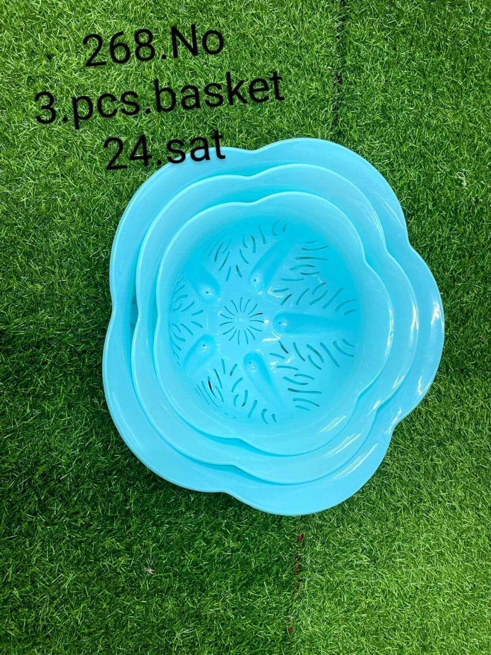 STRAWBERRY BASKET 3 PC SET